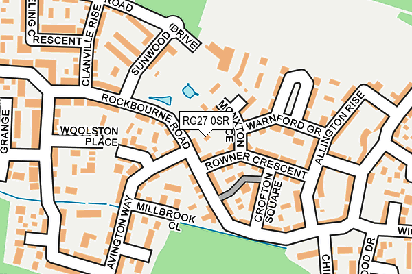 RG27 0SR map - OS OpenMap – Local (Ordnance Survey)