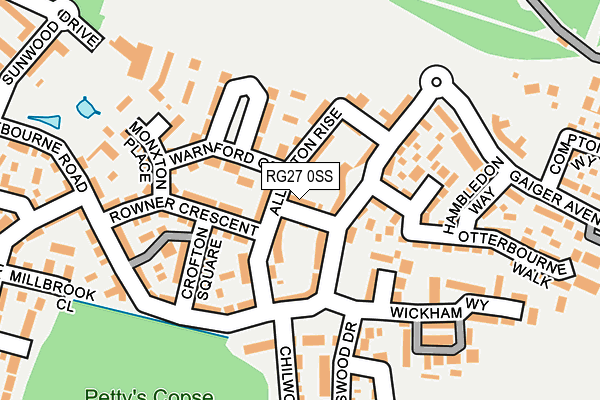 RG27 0SS map - OS OpenMap – Local (Ordnance Survey)