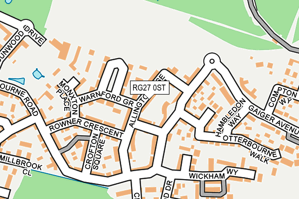 RG27 0ST map - OS OpenMap – Local (Ordnance Survey)