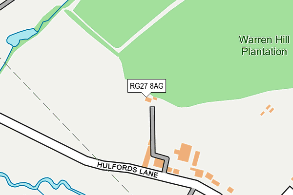 RG27 8AG map - OS OpenMap – Local (Ordnance Survey)