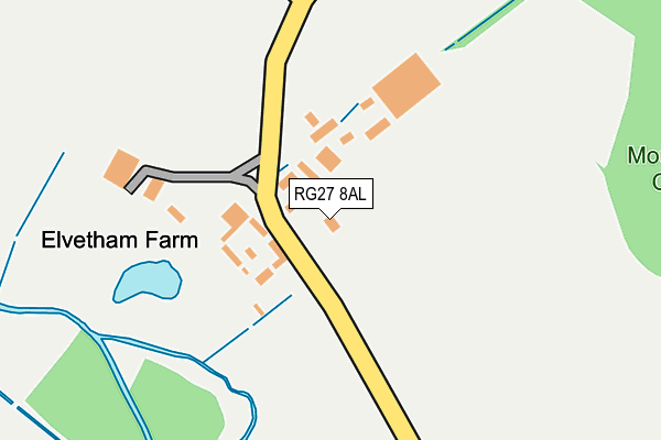 RG27 8AL map - OS OpenMap – Local (Ordnance Survey)