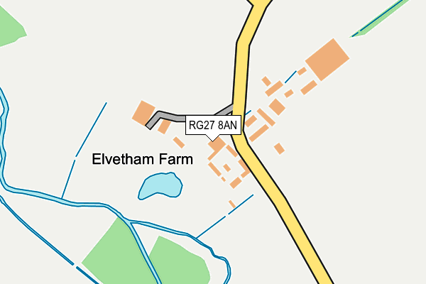 RG27 8AN map - OS OpenMap – Local (Ordnance Survey)