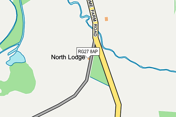 RG27 8AP map - OS OpenMap – Local (Ordnance Survey)