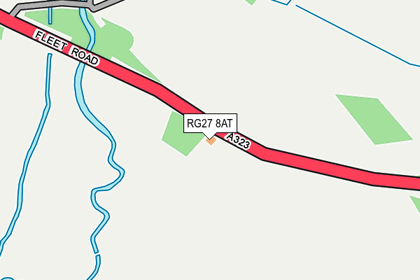 RG27 8AT map - OS OpenMap – Local (Ordnance Survey)