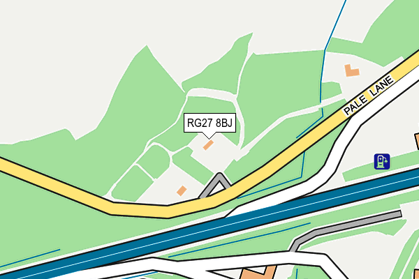 RG27 8BJ map - OS OpenMap – Local (Ordnance Survey)