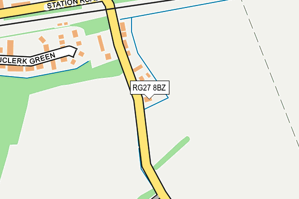 RG27 8BZ map - OS OpenMap – Local (Ordnance Survey)