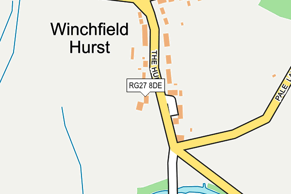 RG27 8DE map - OS OpenMap – Local (Ordnance Survey)