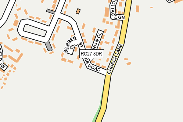 RG27 8DR map - OS OpenMap – Local (Ordnance Survey)