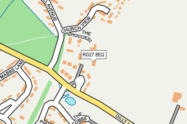 RG27 8EQ map - OS OpenMap – Local (Ordnance Survey)