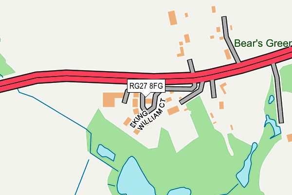 RG27 8FG map - OS OpenMap – Local (Ordnance Survey)