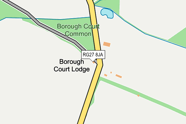 RG27 8JA map - OS OpenMap – Local (Ordnance Survey)