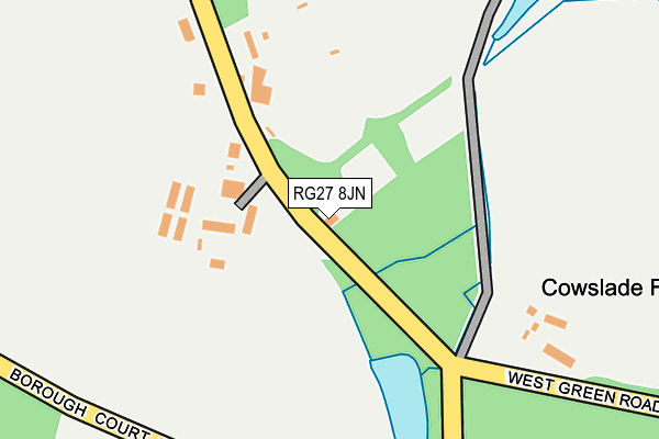 RG27 8JN map - OS OpenMap – Local (Ordnance Survey)