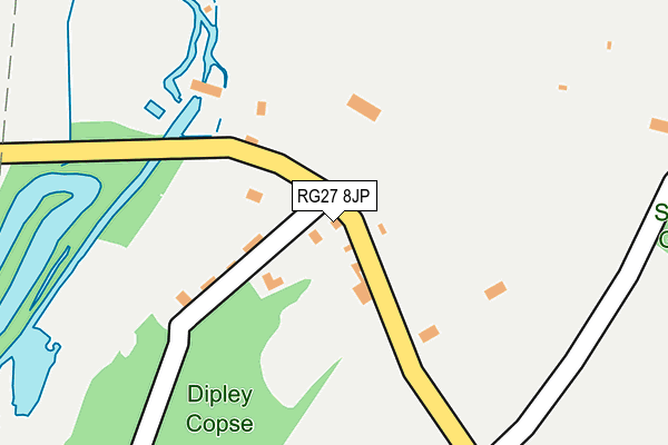 RG27 8JP map - OS OpenMap – Local (Ordnance Survey)