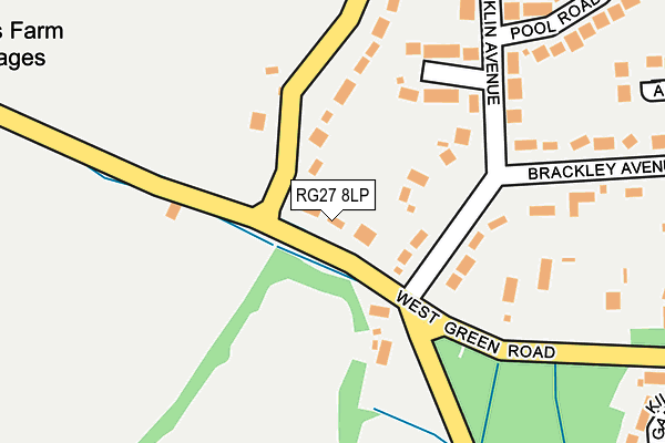 RG27 8LP map - OS OpenMap – Local (Ordnance Survey)