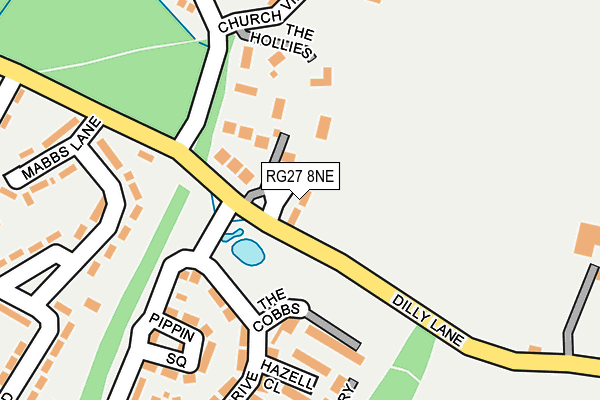 RG27 8NE map - OS OpenMap – Local (Ordnance Survey)