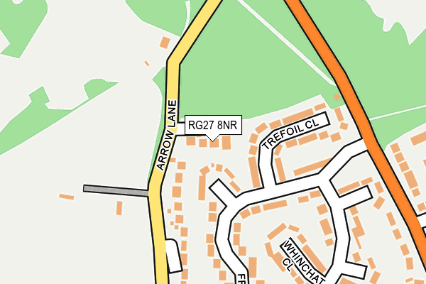 RG27 8NR map - OS OpenMap – Local (Ordnance Survey)