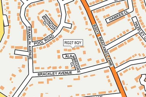 Map of ALANBROOKE CLOSE LIMITED at local scale