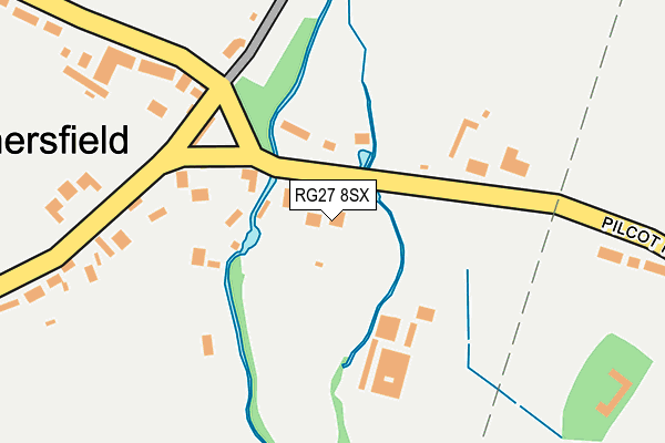 RG27 8SX map - OS OpenMap – Local (Ordnance Survey)