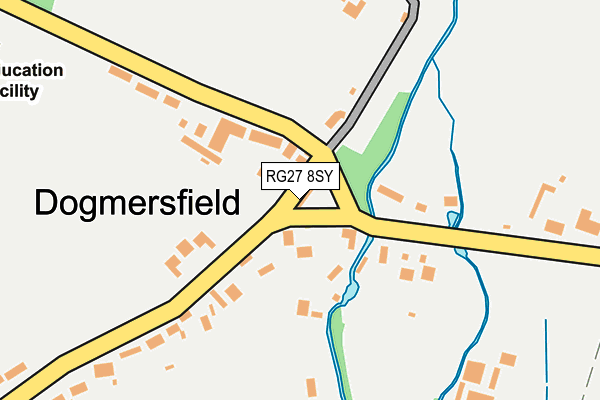 RG27 8SY map - OS OpenMap – Local (Ordnance Survey)