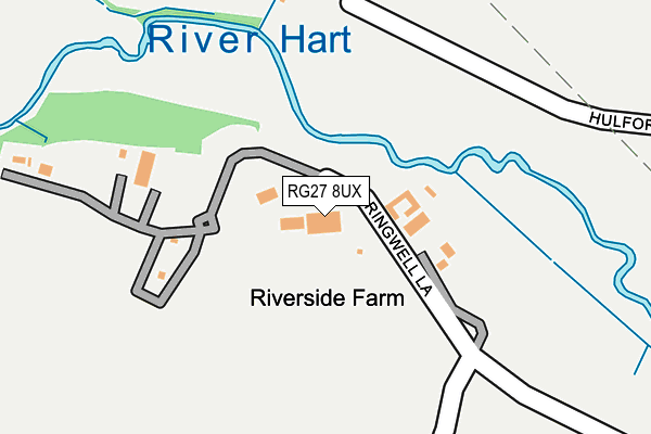 RG27 8UX map - OS OpenMap – Local (Ordnance Survey)