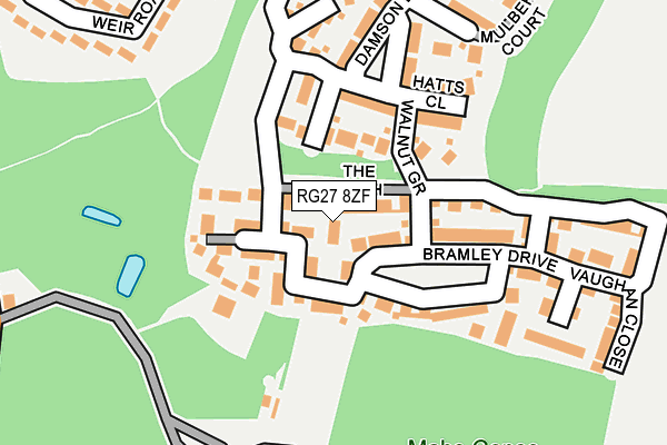 RG27 8ZF map - OS OpenMap – Local (Ordnance Survey)