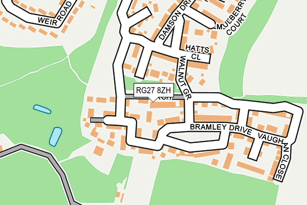 RG27 8ZH map - OS OpenMap – Local (Ordnance Survey)