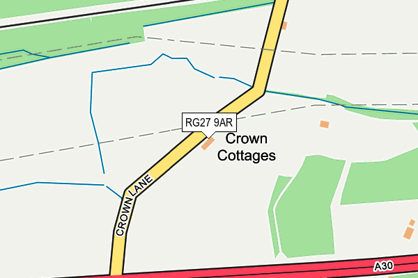 RG27 9AR map - OS OpenMap – Local (Ordnance Survey)