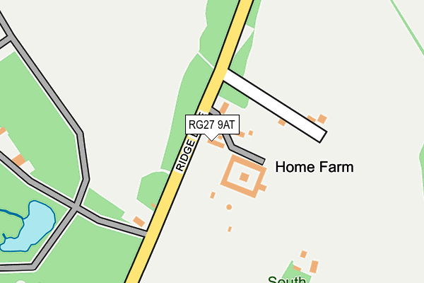 RG27 9AT map - OS OpenMap – Local (Ordnance Survey)