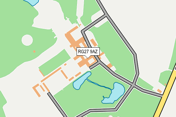 RG27 9AZ map - OS OpenMap – Local (Ordnance Survey)