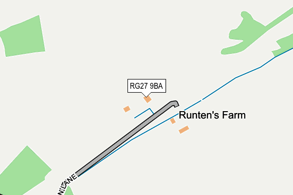 RG27 9BA map - OS OpenMap – Local (Ordnance Survey)