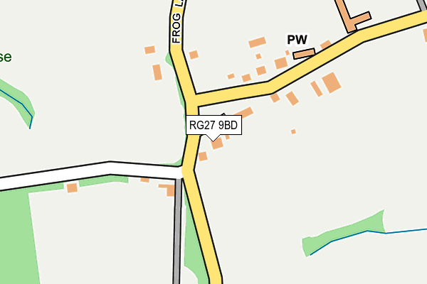 RG27 9BD map - OS OpenMap – Local (Ordnance Survey)