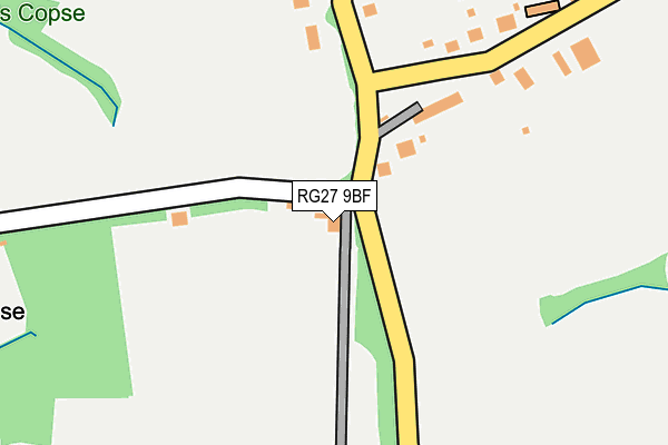 RG27 9BF map - OS OpenMap – Local (Ordnance Survey)