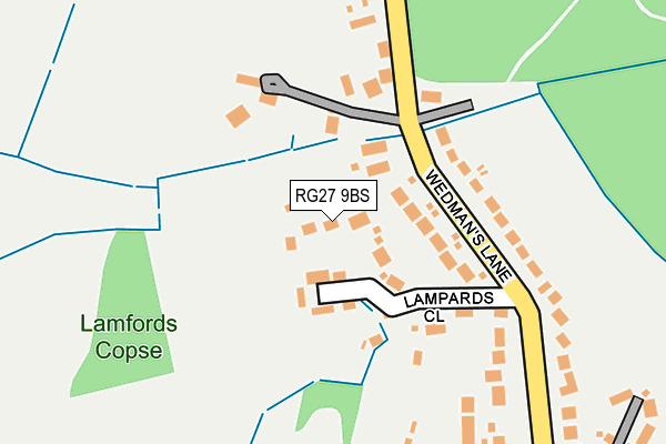 RG27 9BS map - OS OpenMap – Local (Ordnance Survey)