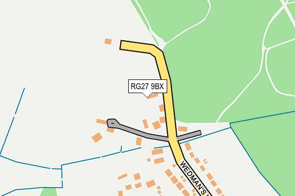 RG27 9BX map - OS OpenMap – Local (Ordnance Survey)