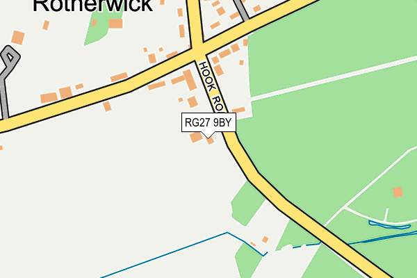 RG27 9BY map - OS OpenMap – Local (Ordnance Survey)