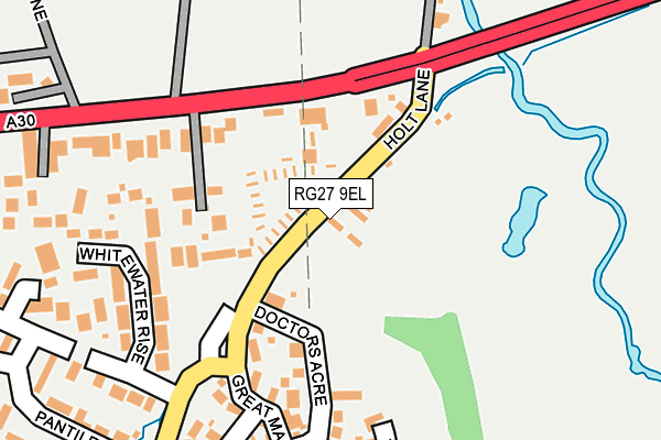 RG27 9EL map - OS OpenMap – Local (Ordnance Survey)