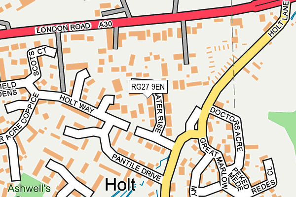 RG27 9EN map - OS OpenMap – Local (Ordnance Survey)