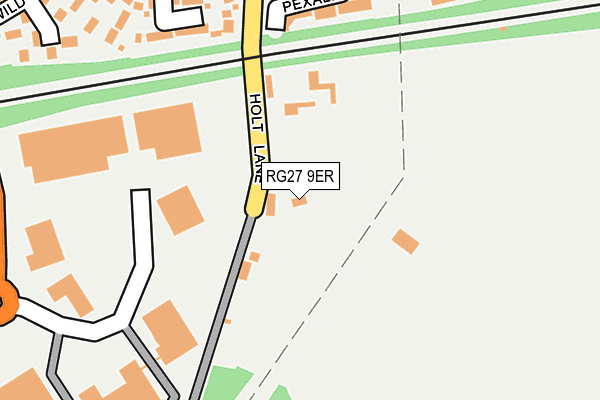 RG27 9ER map - OS OpenMap – Local (Ordnance Survey)