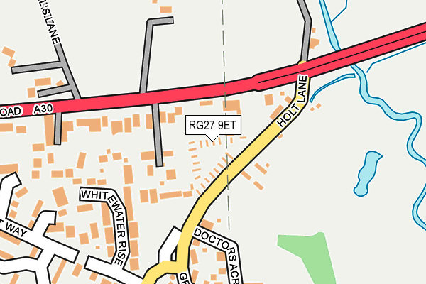 RG27 9ET map - OS OpenMap – Local (Ordnance Survey)