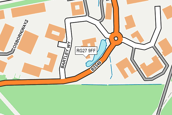 RG27 9FF map - OS OpenMap – Local (Ordnance Survey)