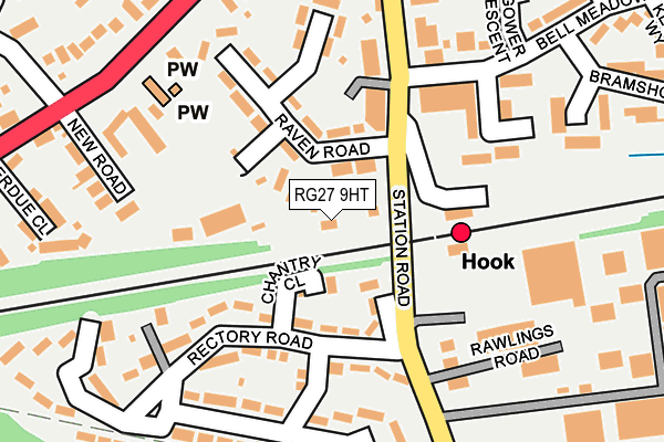 RG27 9HT map - OS OpenMap – Local (Ordnance Survey)