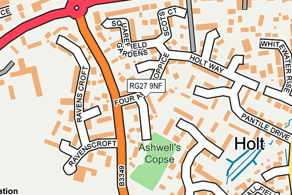 RG27 9NF map - OS OpenMap – Local (Ordnance Survey)