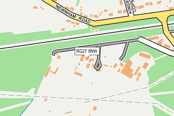 RG27 9NW map - OS OpenMap – Local (Ordnance Survey)