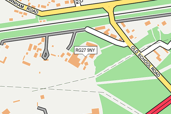 RG27 9NY map - OS OpenMap – Local (Ordnance Survey)