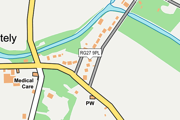 RG27 9PL map - OS OpenMap – Local (Ordnance Survey)
