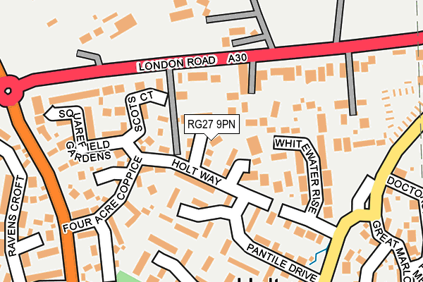 RG27 9PN map - OS OpenMap – Local (Ordnance Survey)