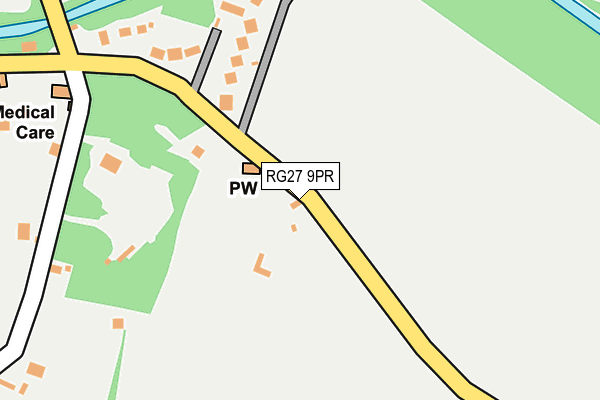 RG27 9PR map - OS OpenMap – Local (Ordnance Survey)