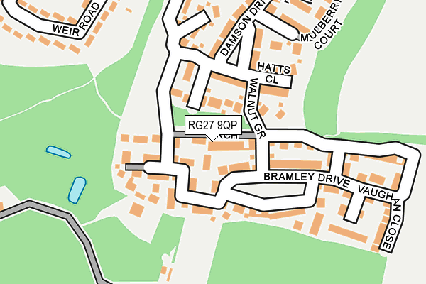 RG27 9QP map - OS OpenMap – Local (Ordnance Survey)