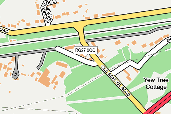 RG27 9QQ map - OS OpenMap – Local (Ordnance Survey)