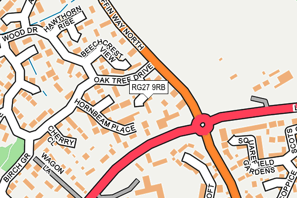 RG27 9RB map - OS OpenMap – Local (Ordnance Survey)